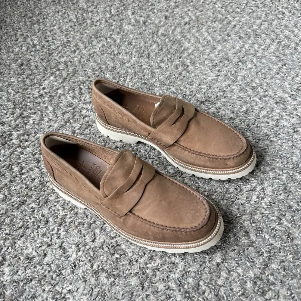 Cole Haan American Classics Penny Loafers Shoe Slip On Brown Leather 8 M New
